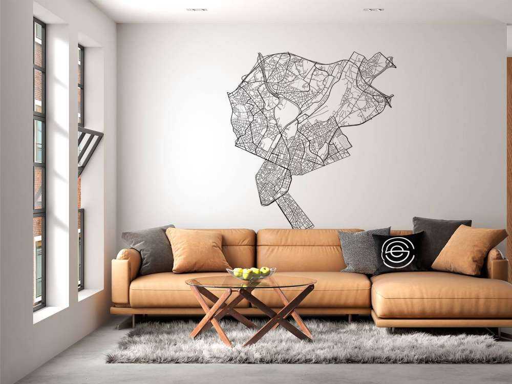 Mappa di Bruxelles, bianco 