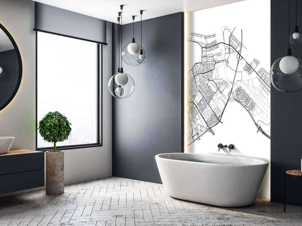 Mappa Amsterdam est, bianco