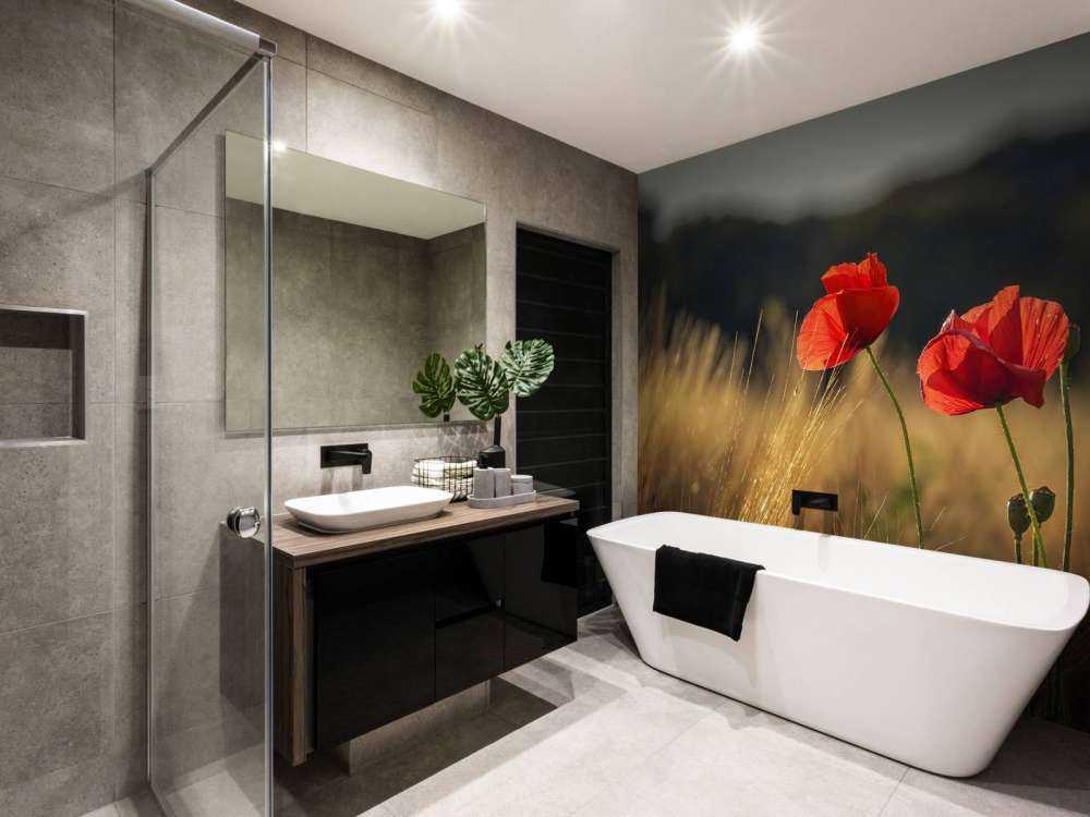 Papaveri in un campo di grano