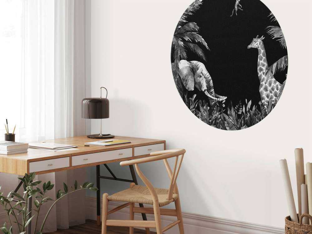 Zwart-wit jungle dieren