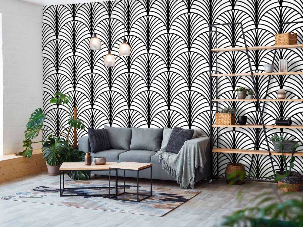 Palmette bianco e nero