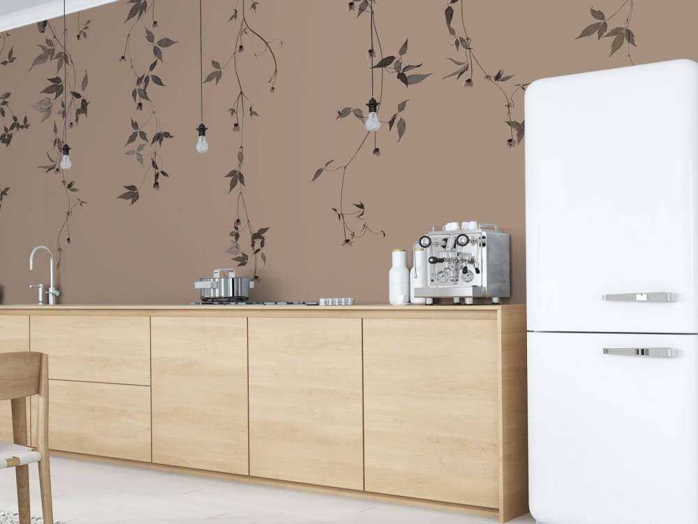 Ramoscelli di clematide su tortora