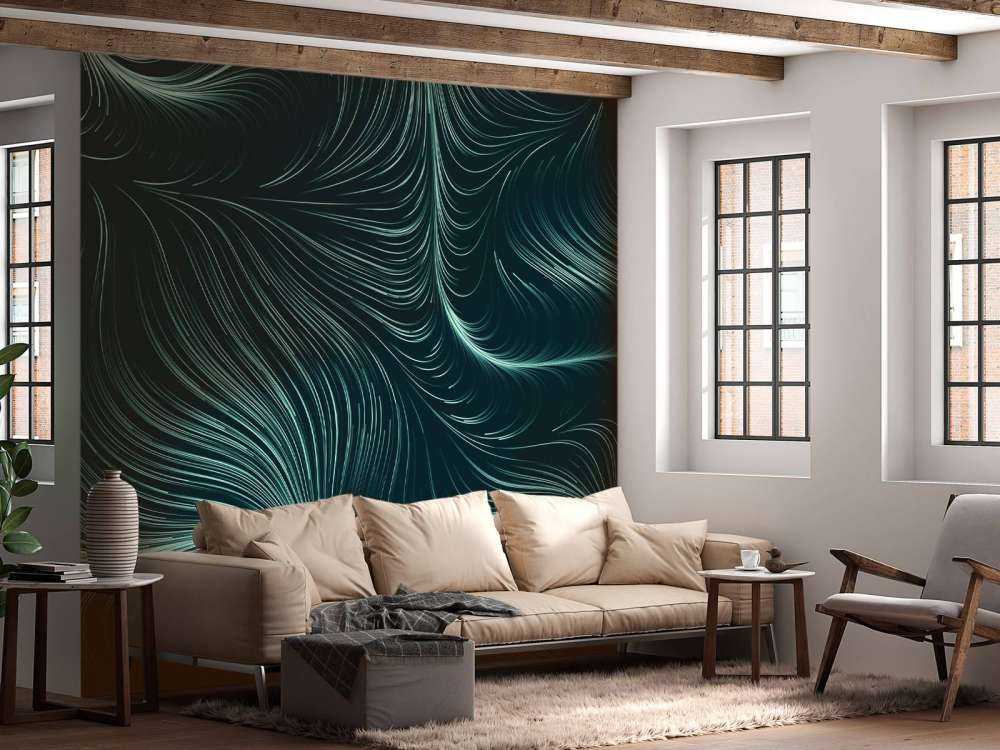 Linee illuminate di verde