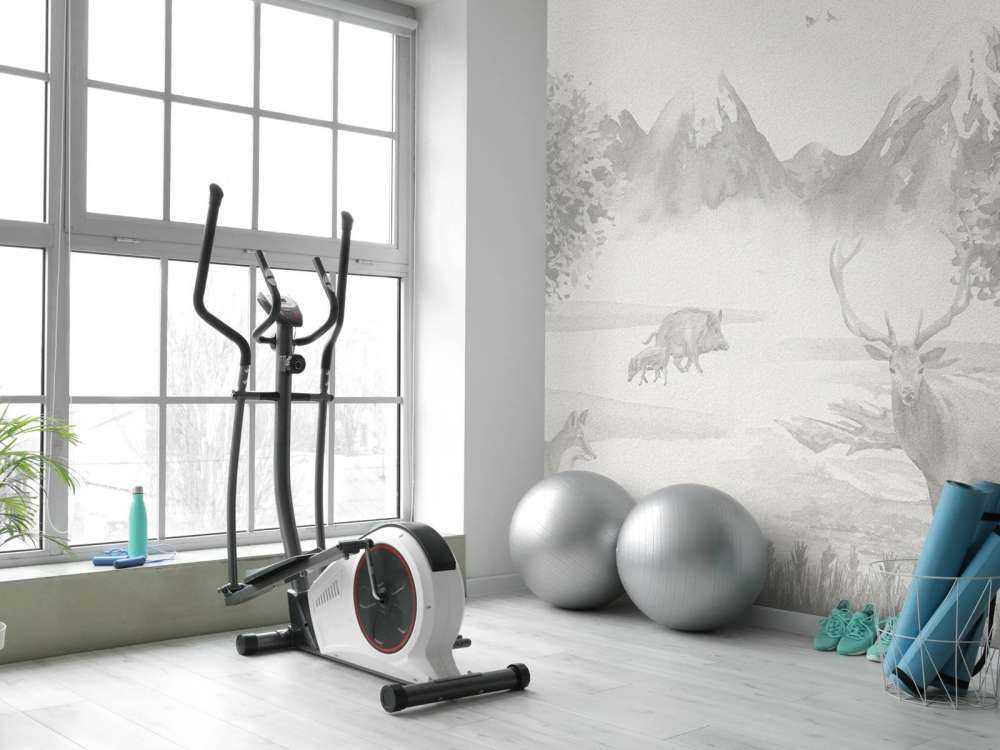 Animali della foresta in tonalità di grigio