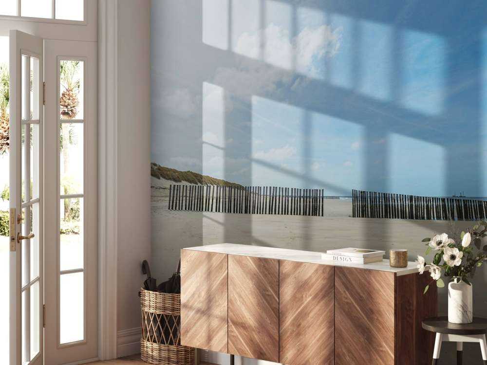 Frangiflutti sulla spiaggia