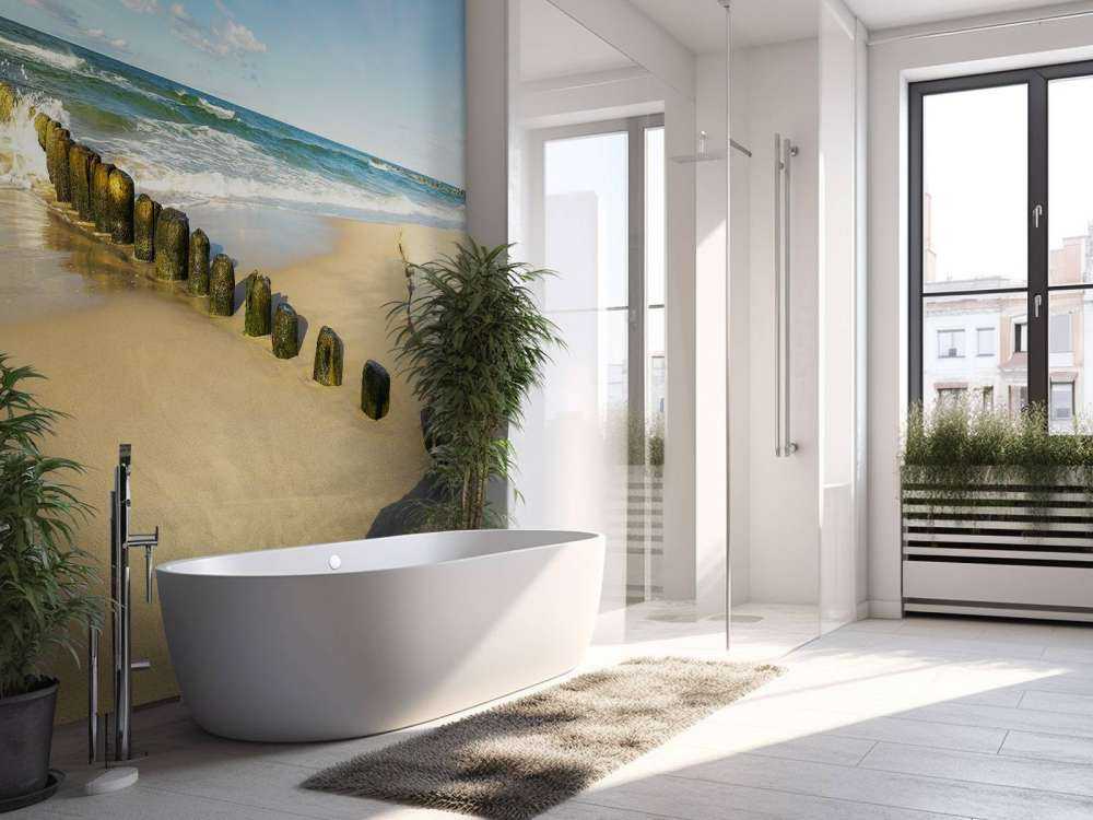 Spiaggia in una bella giornata