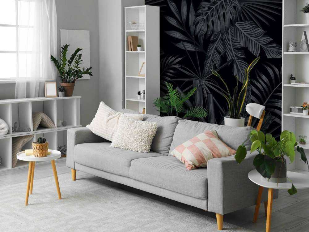 Foglie nere tropicali