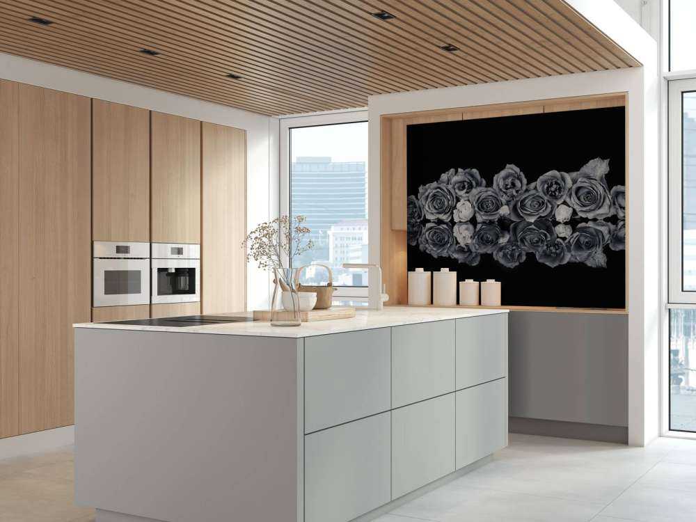 Bouquet di rose in bianco e nero