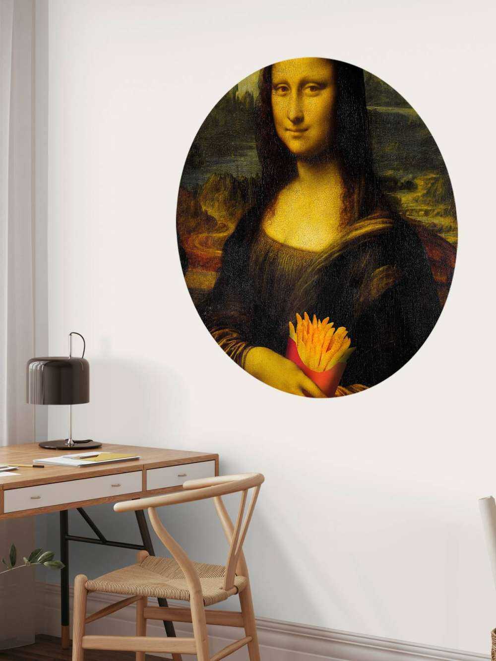 Monna Lisa con patatine fritte