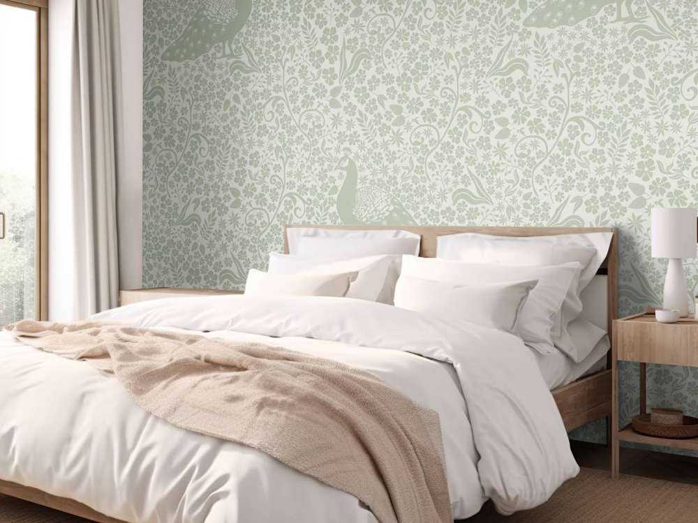 Motivo Royal Peacock Damask - verde