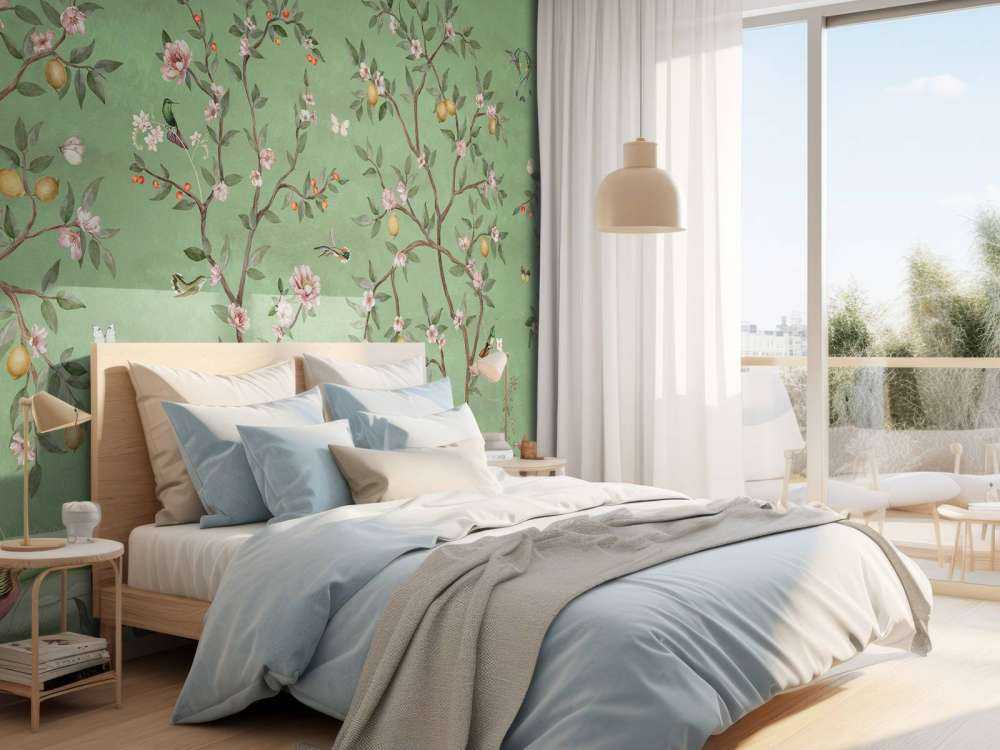 Lemon Tree Chinoiserie - Green