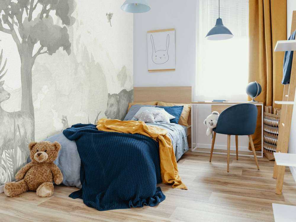 Animali della foresta in verde