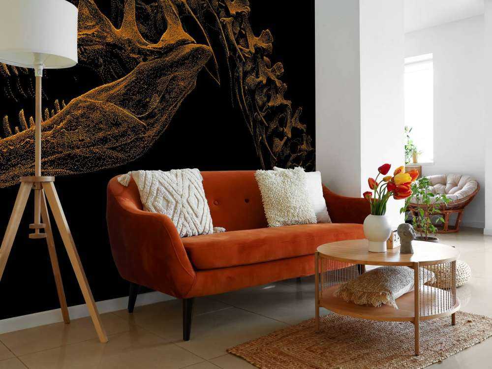 Scheletro di un dinosauro