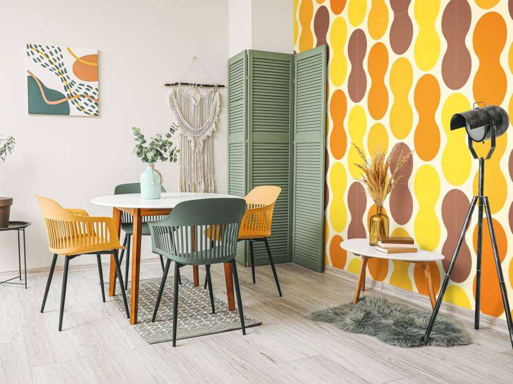 Motivo floreale retrò