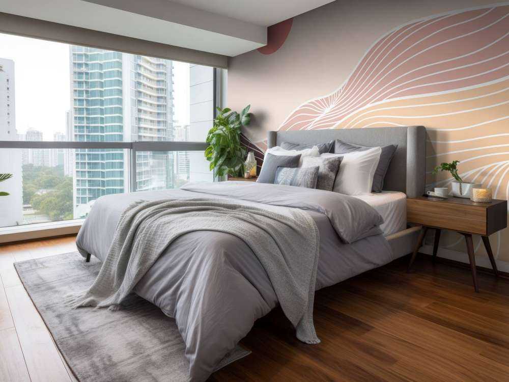 Montagne lineari con il sole