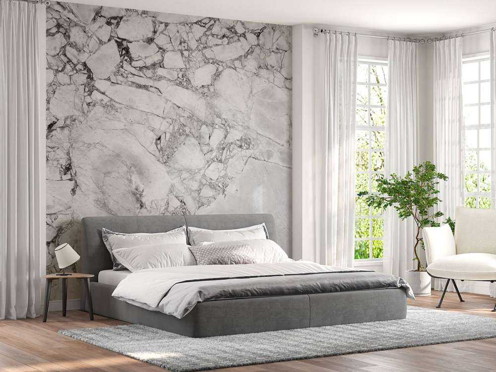 Marmo bianco e nero con struttura grossolana