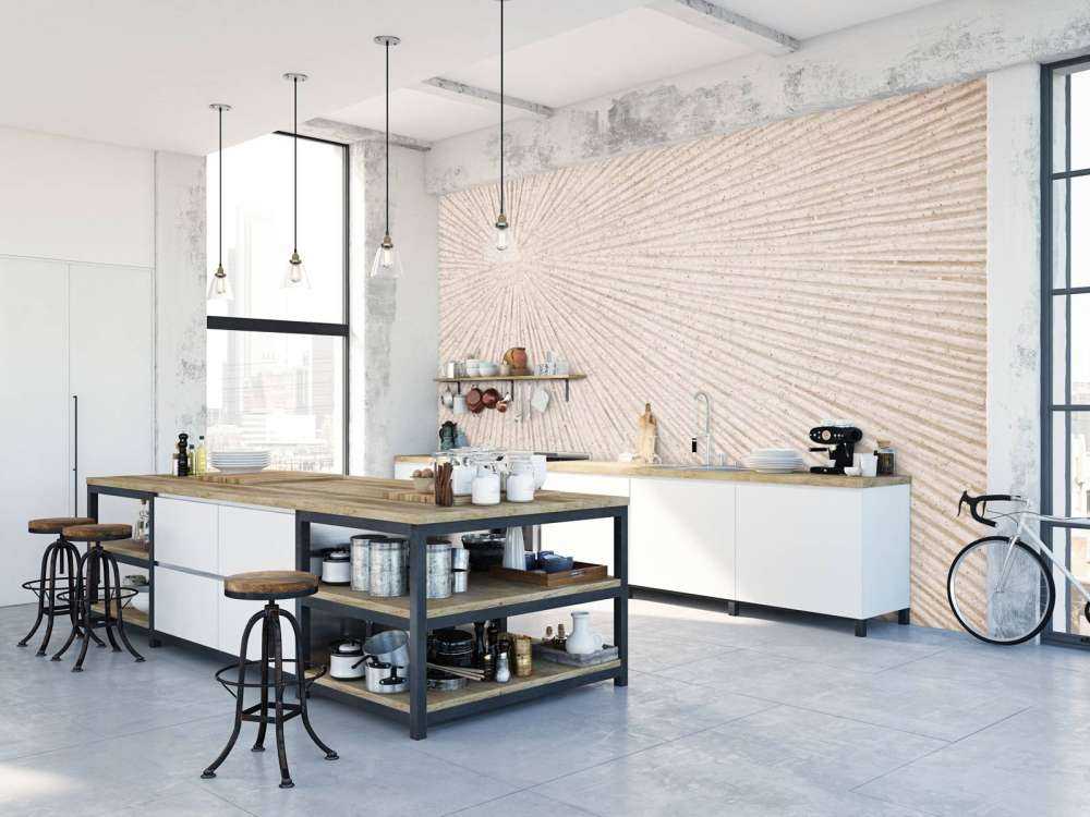 Struttura con linee sole di lino