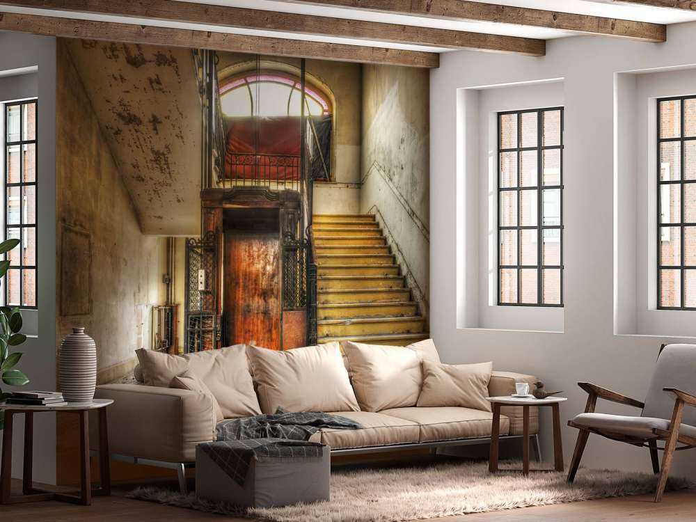 Atrio dell'hotel abbandonato