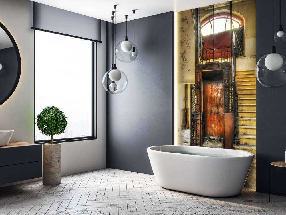 Atrio dell'hotel abbandonato