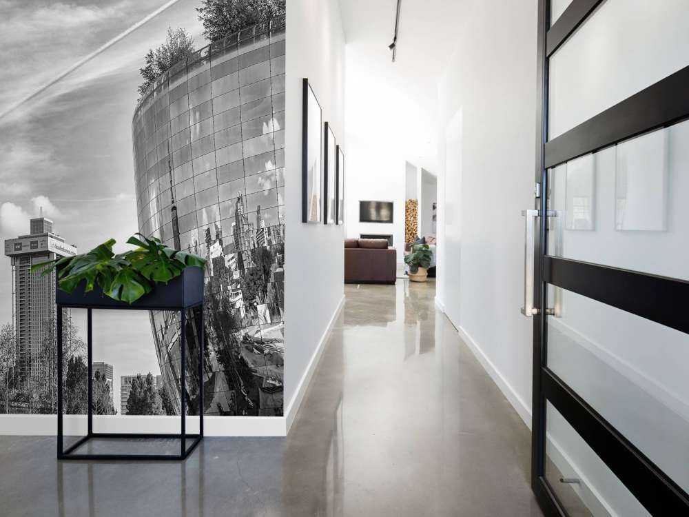 Il Deposito del Museo di Rotterdam in bianco e nero 