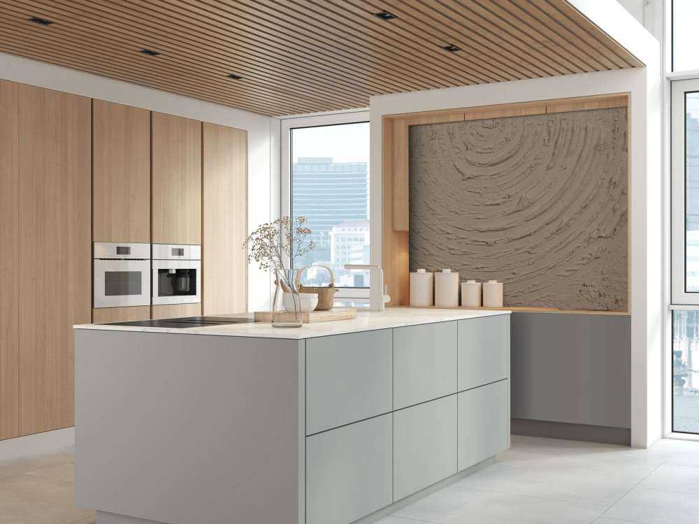 Forme e linee rotonde in color tortora