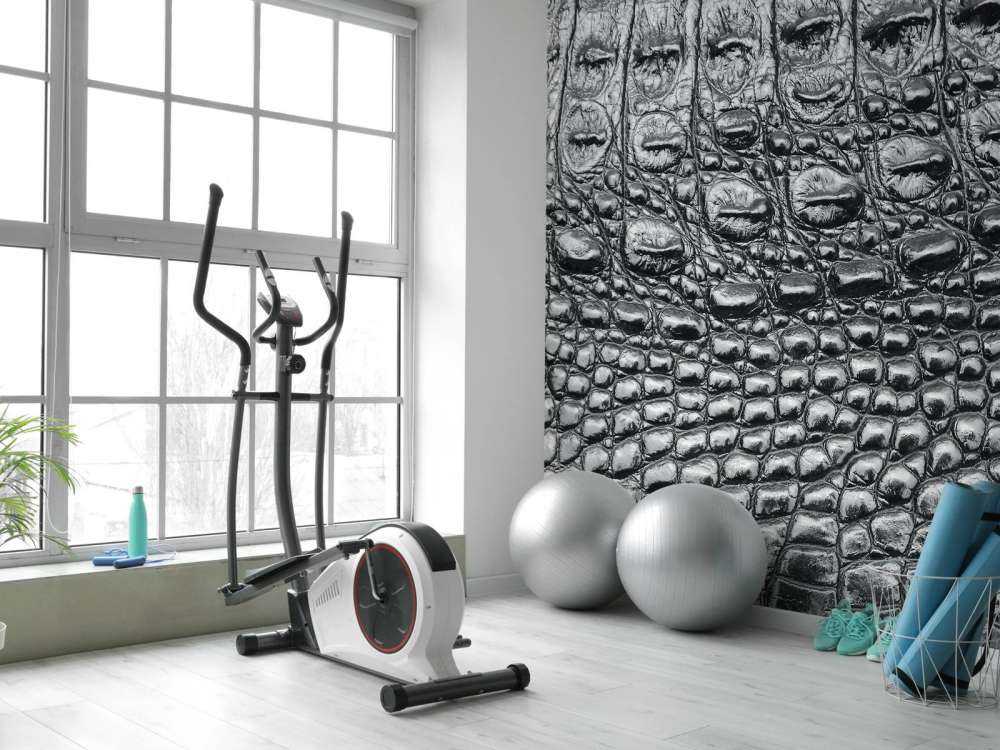 Pelle nera di coccodrillo