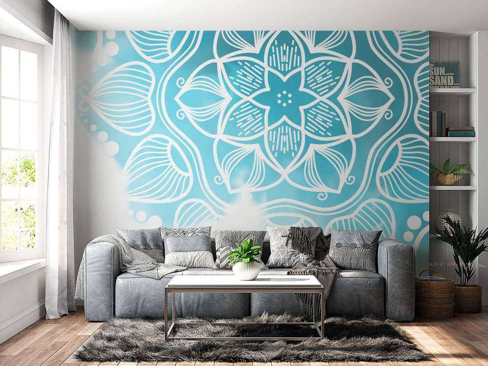 Mandala di colore dell'acqua