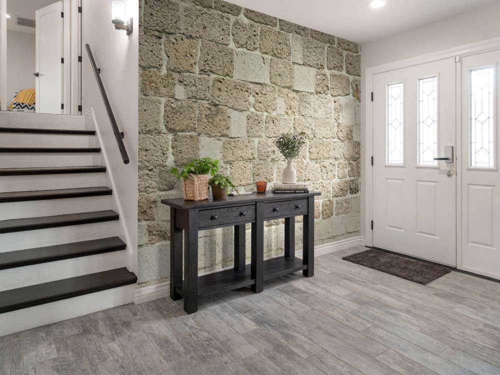 Muro con grandi mattoni