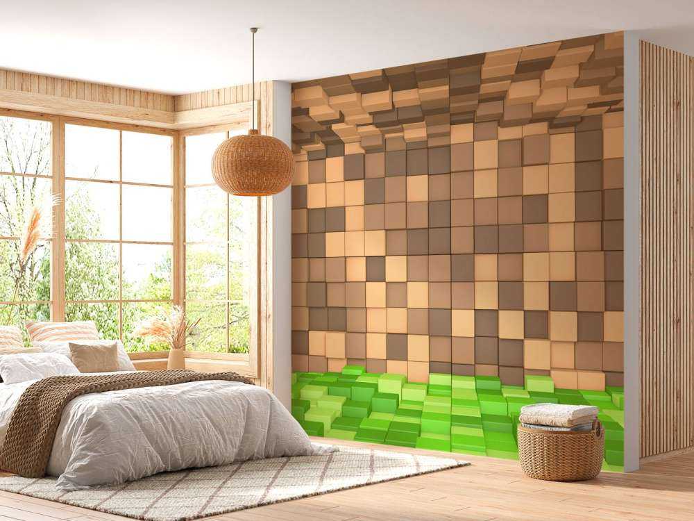 Paesaggio 3D Minecraft