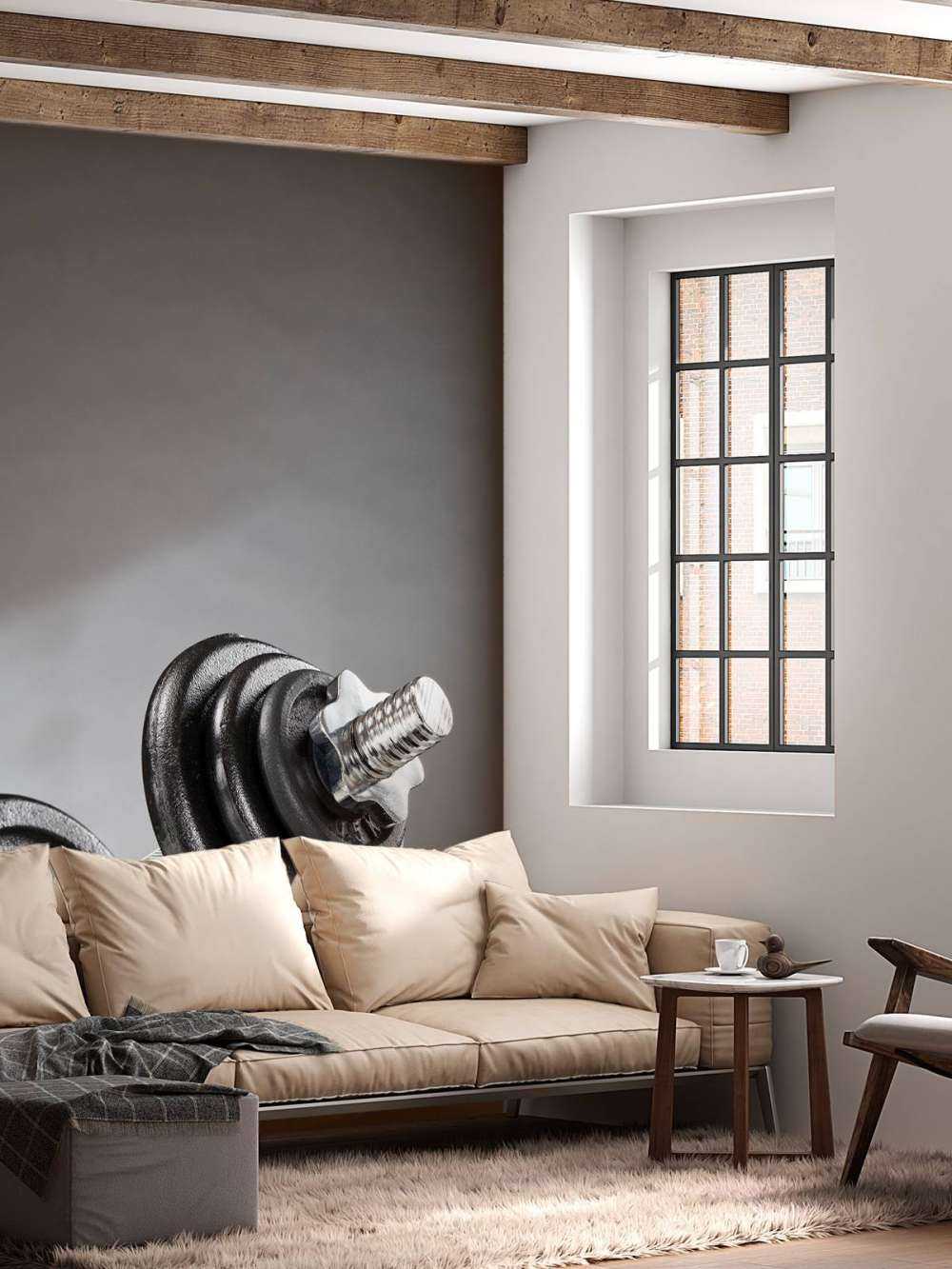 Dumbell con dischi neri