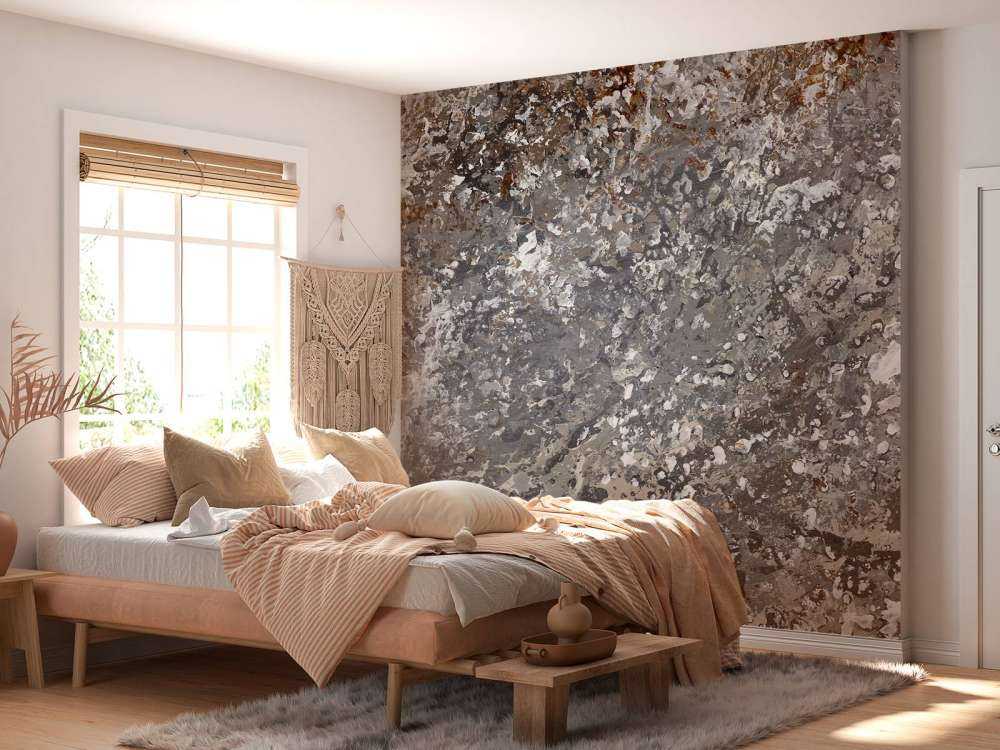 Parete struttura grigia