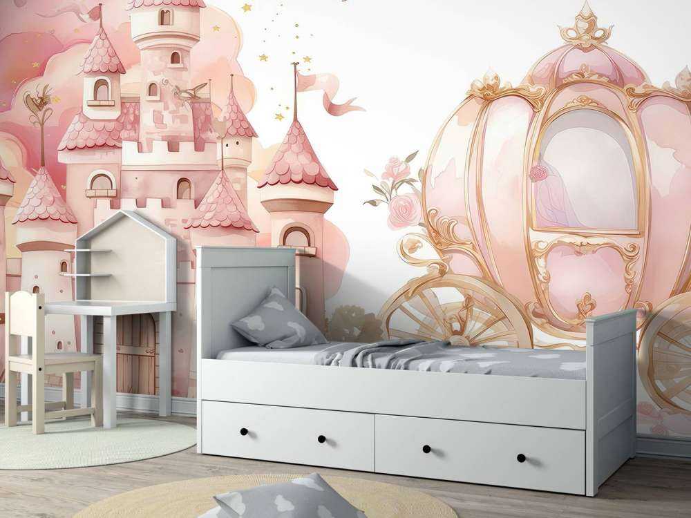 Castello delle favole e carrozza di rose