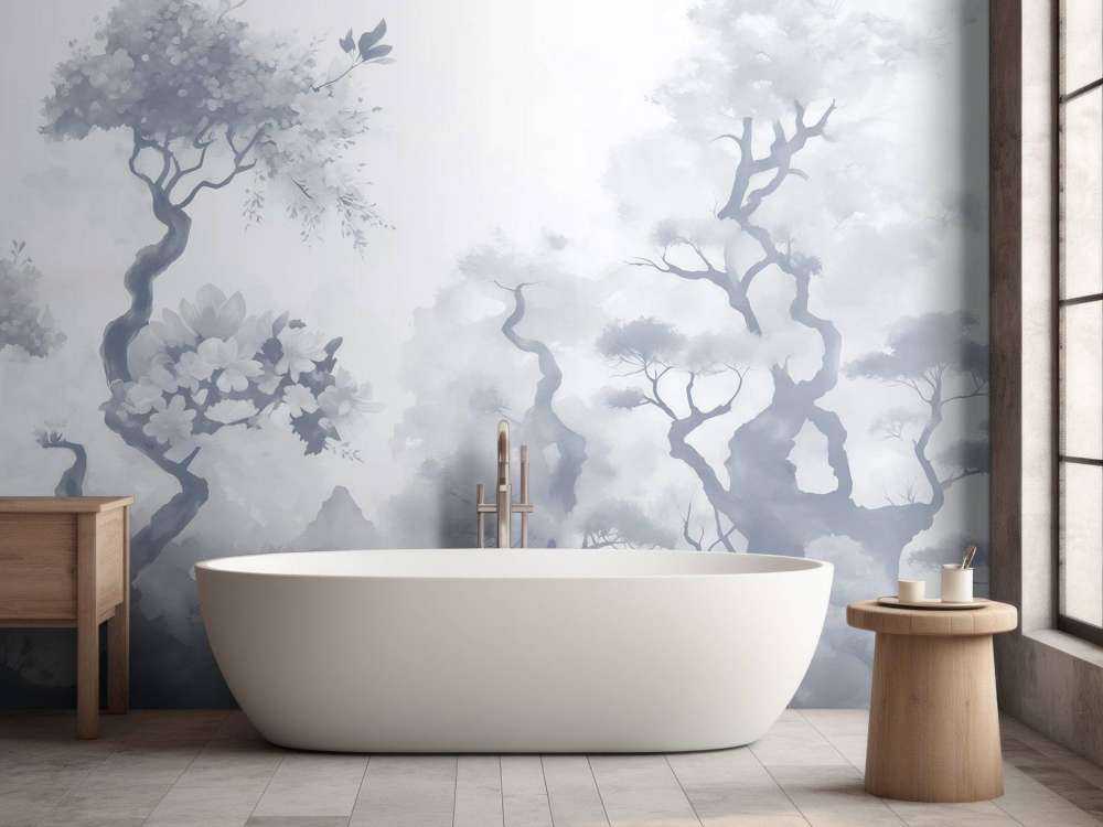 Alberi in fiore Marrone