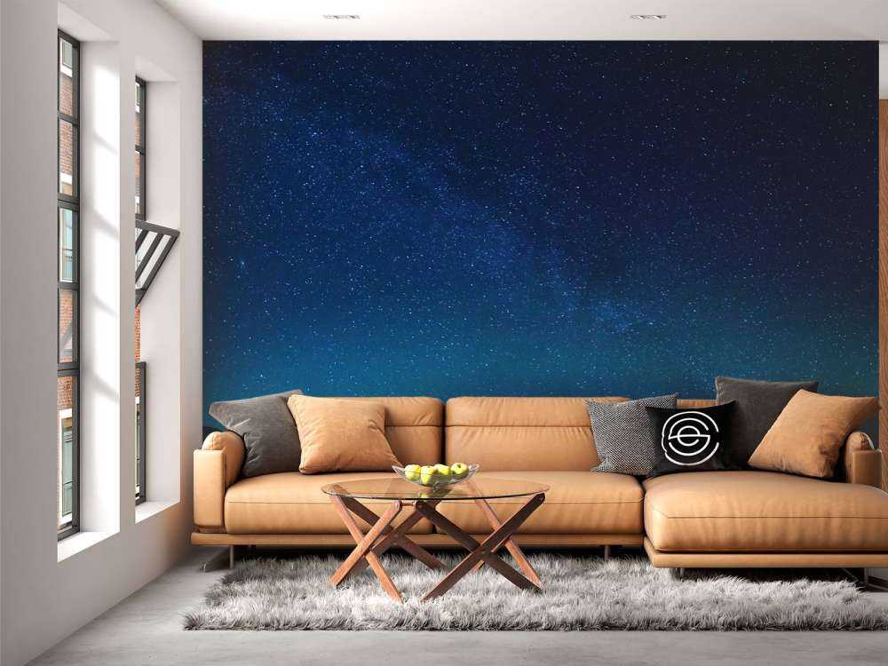 Cielo stellato con l'aurora boreale