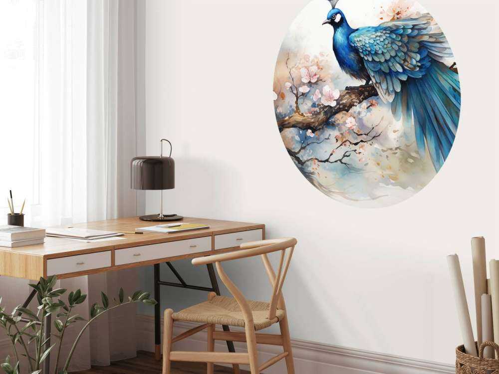 Pavone nella Nebbia di Primavera