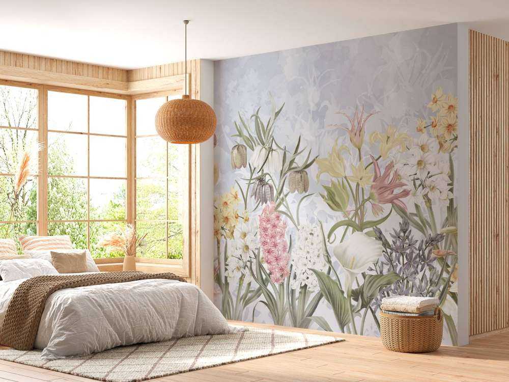 Fiori di Primavera - Blu Cielo Morbido