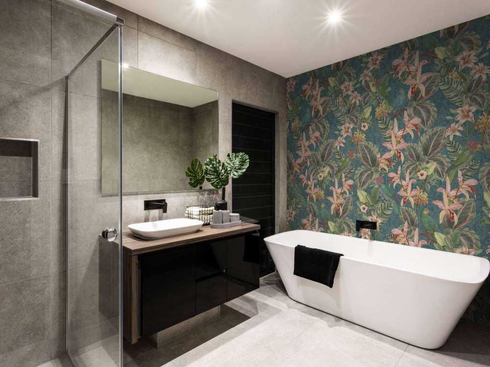 Uccelli e pappagalli della giungla tropicale - turchese