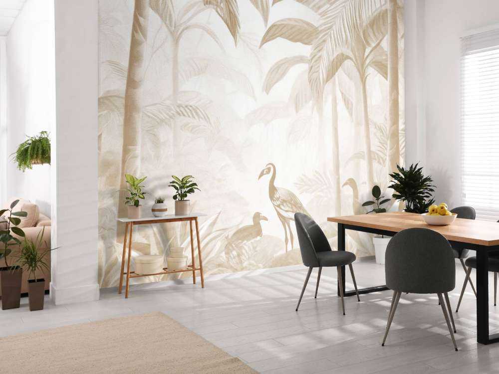 Giungla Nascosta con Ibis, taupe