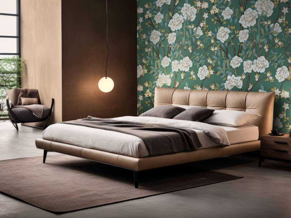 Peonie su sfondo verde