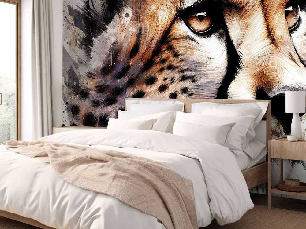 Cheetah ad acquerello