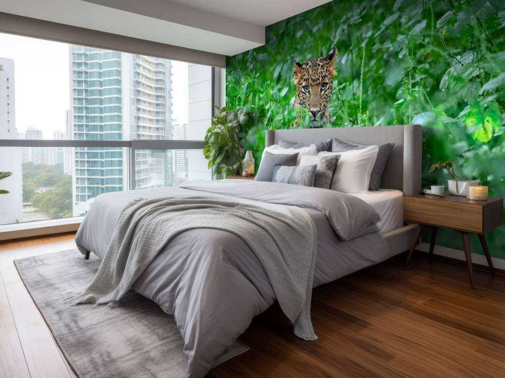 Leopardo nella foresta