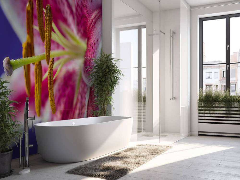 Fiore rosa ravvicinato