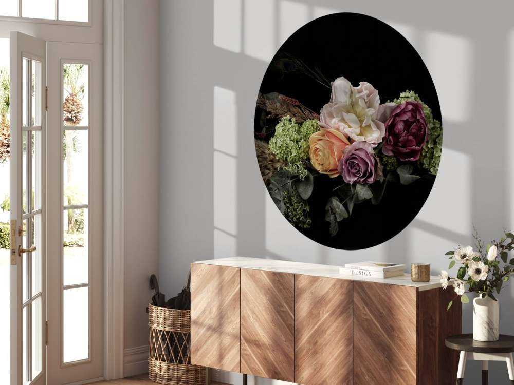 Bouquet di fiori di piume di pavone