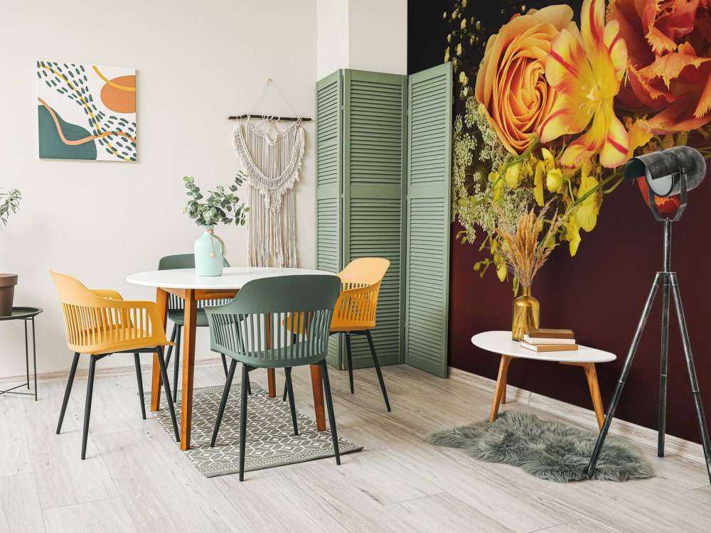 Ghirlanda di fiori disposti