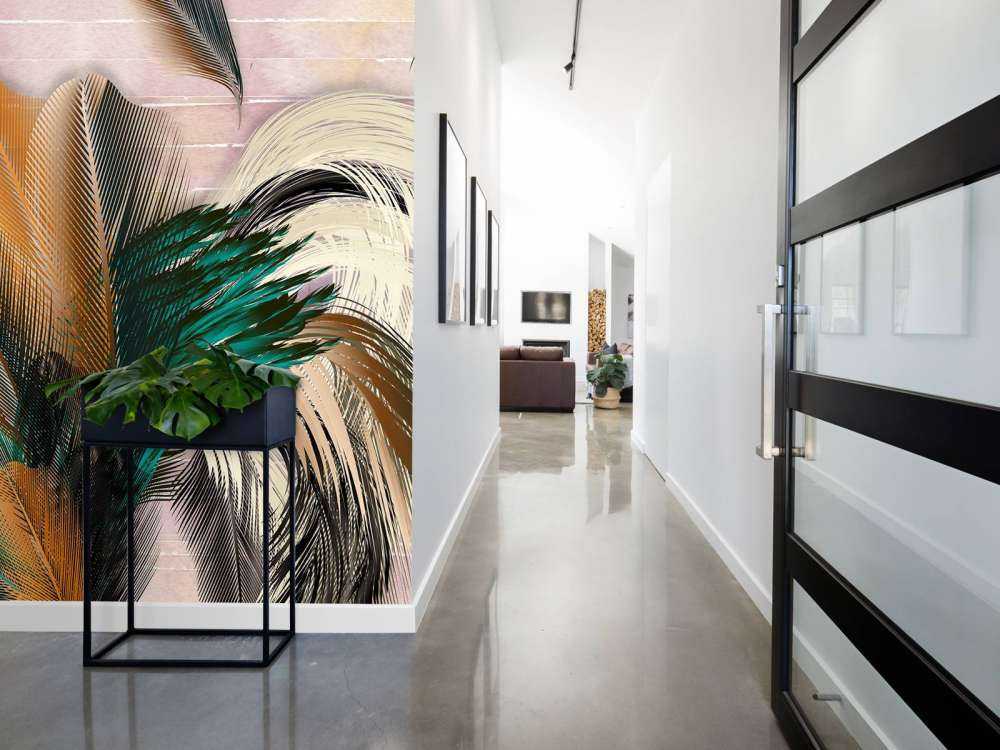 Plumas en forma de flor