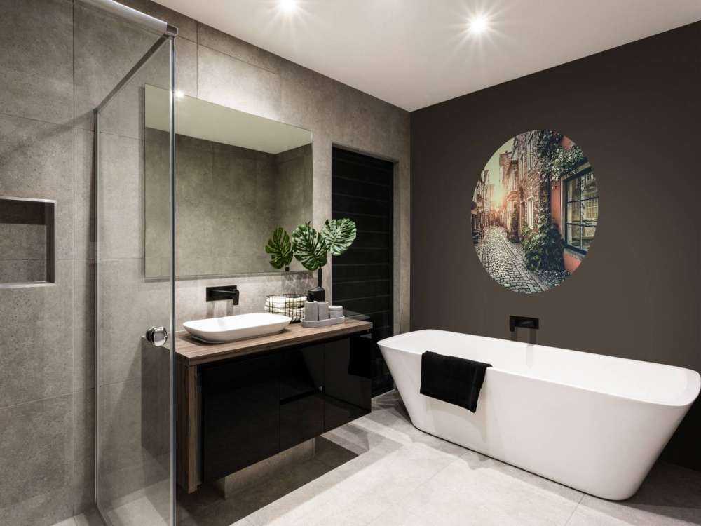 Tramonto in una strada vecchia