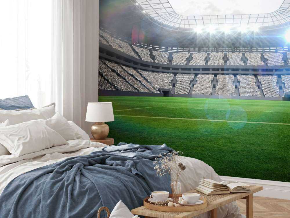 Stadio con tetto aperto