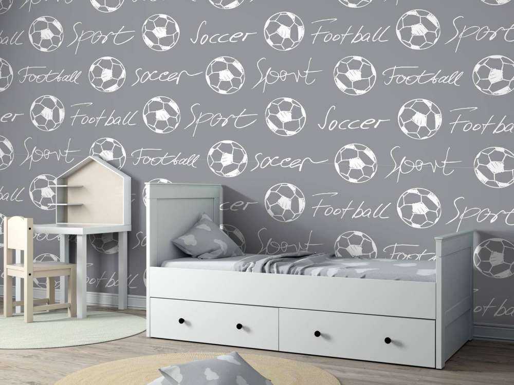 Palloni da calcio e testo