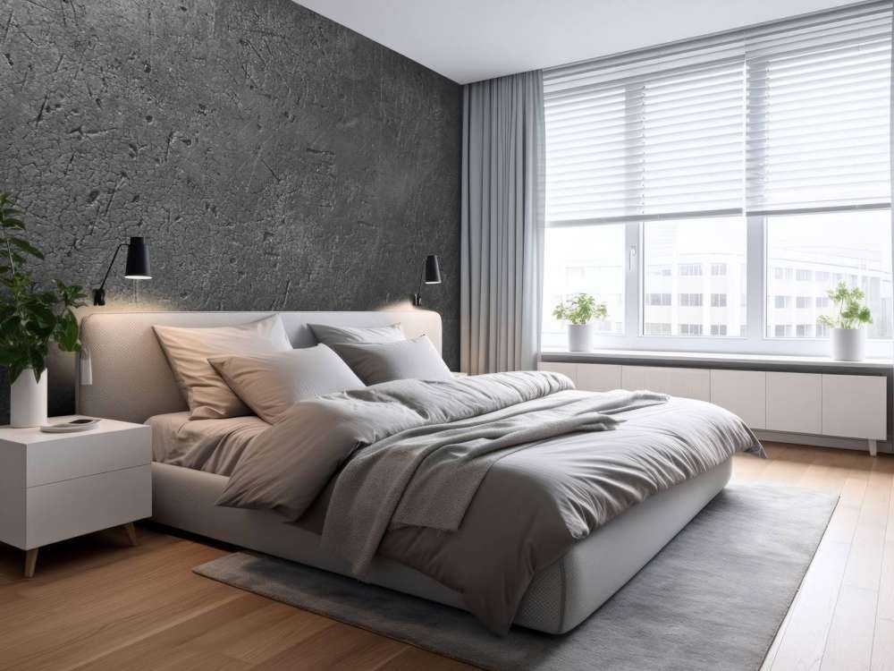 Parete in calcestruzzo grigio