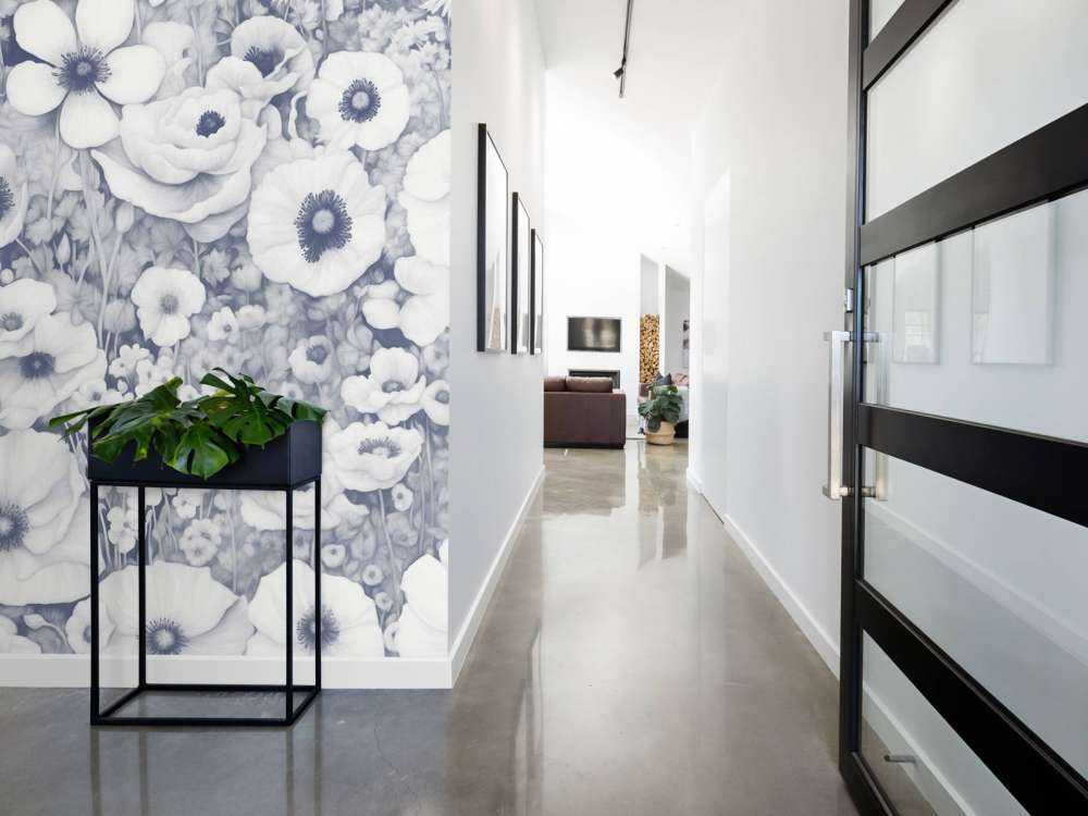 Racconto di Papavero Monocromo Blu